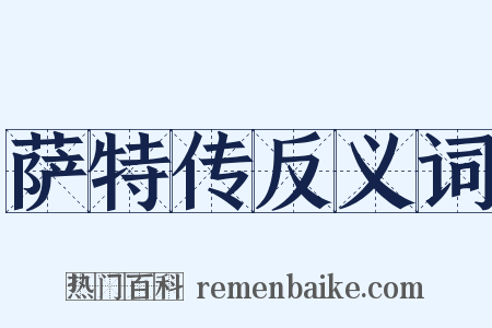 萨特传反义词是什么意思的图片